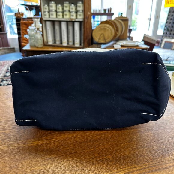 Vintage L.L. Bean Navy Boat and Tote Bag Medium - Picture 3 of 7